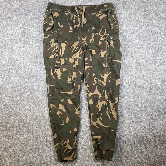 Polo Ralph Lauren Other - Polo Ralph Lauren Sweatpants Mens XL Green Camo Joggers Cargo Surplus Military